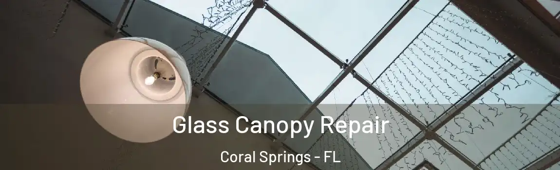 Glass Canopy Repair Coral Springs - FL
